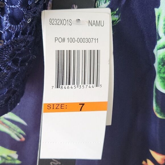 Women's Sequin Hearts Two-Piece Gown, Size 7 - Blue - Picture 4 of 6